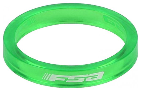 FSA Steering Spacer 1&#39;&#39;1 / 8 &#39;&#39; Polycarbonate Green