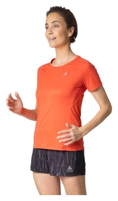 Maglia a manica corta Odlo Essential Chill-Tec da donna Arancione