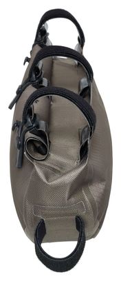 Bolsa de cuadro Ortlieb Frame-Pack RC Toptube 4L Gris Arena Oscuro Beige