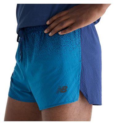 New Balance RC Ultra Light 3in Shorts mit Seitenschlitzen, blau, für Herren