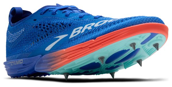 Chaussures d'Athlétisme Brooks Hyperion Elite MD Bleu/Rose Unisexe