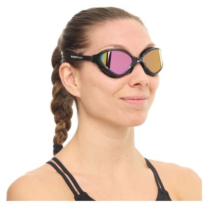 BuddySwim OzeanX Schwimmbrille Schwarz/Iridium Mirror