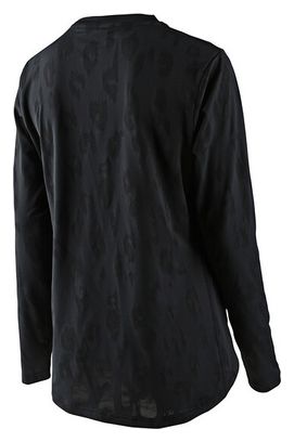 Troy Lee Designs Lilium Jacquard Women's Long Sleeve Jersey Black