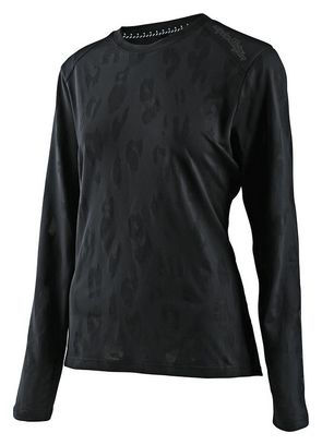 Troy Lee Designs Lilium Jacquard Women's Long Sleeve Jersey Black