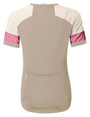 Women's short-sleeved Vaude Kuro Beige jersey