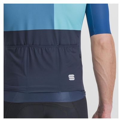 Sportful Snap Short Sleeve Jersey Blue