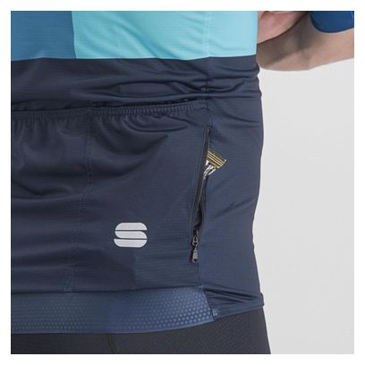 Maglia Sportful Snap a manica corta Blu