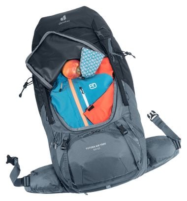 Deuter Futura Air Trek 50+10L Borsa da escursionismo nera