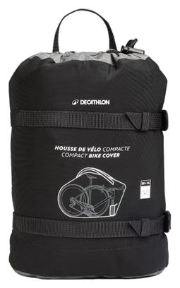 Bolsa de transporte compacta para bicicleta Decathlon Negra