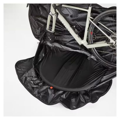 Bolsa de transporte compacta para bicicleta Decathlon Negra