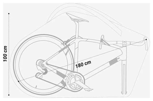 Bolsa de transporte compacta para bicicleta Decathlon Negra