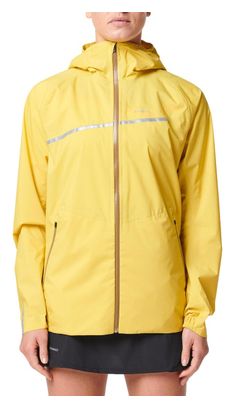 Wasserdichte Jacke Kiprun Rain 500 Gelb