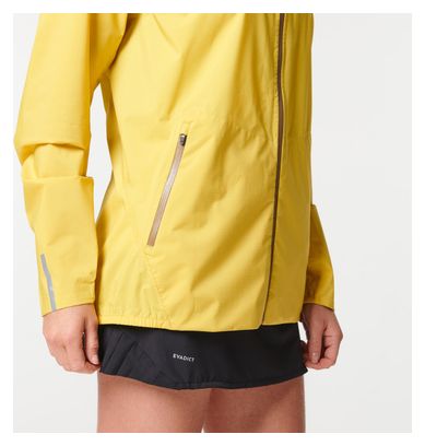 Kiprun Rain 500 Waterproof Jacket Yellow