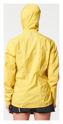 Wasserdichte Jacke Kiprun Rain 500 Gelb