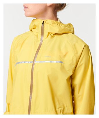 Wasserdichte Jacke Kiprun Rain 500 Gelb