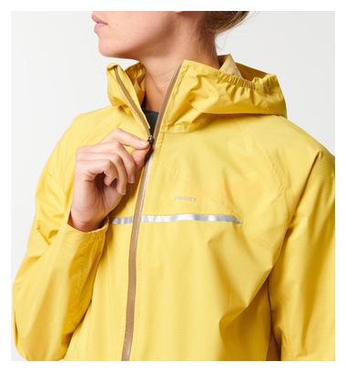 Wasserdichte Jacke Kiprun Rain 500 Gelb