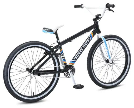 BMX Freestyle SE Bikes Blocks Flyer 26'' Noir Blanc Sparkle 2021