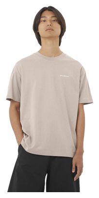 Salomon Chest Logo RX Beige Herren Kurzarm T-Shirt