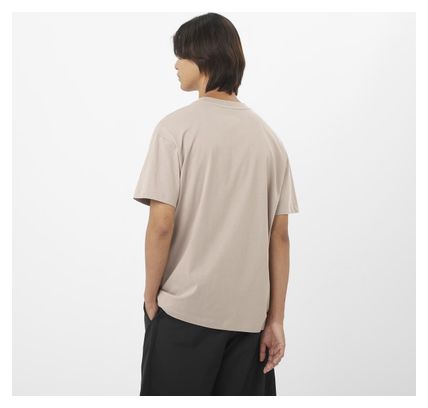 Salomon Chest Logo RX Beige Herren Kurzarm T-Shirt
