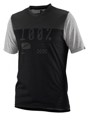 100% Airmatic Shortsleeve Jersey negro / carbón de leña