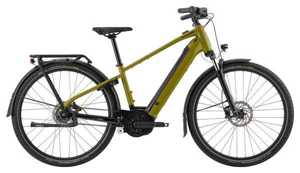 Electric City Bike Cannondale Mavaro Neo 4 Shimano Nexus 5V Belt 500 Wh 27.5'' Green