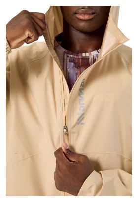 Chaqueta impermeable NNormal Trail Rain beige para hombre