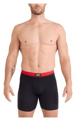 Saxx Essential Cotton Brief Fly Boxer Briefs for Men, Black (3-Pack)