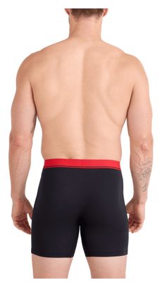 Saxx Essential Cotton Brief Fly Boxer Briefs for Men, Black (3-Pack)