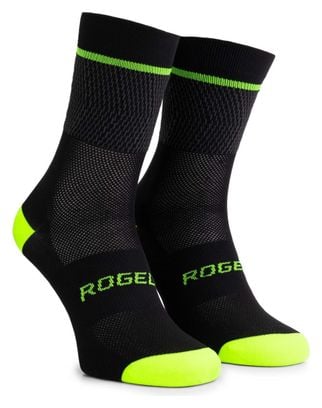 Chaussettes Velo Rogelli Hero II - Homme - Jaune/Gris/Noir