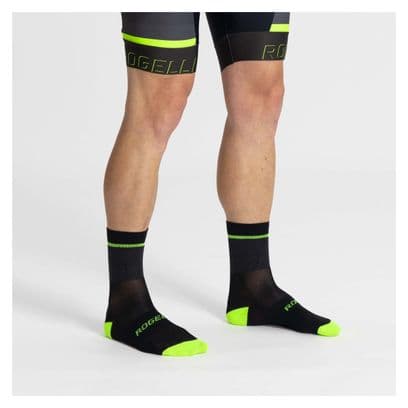 Chaussettes Velo Rogelli Hero II - Homme - Jaune/Gris/Noir