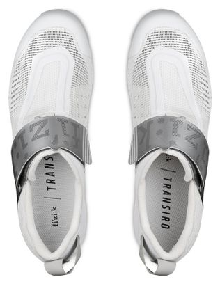 Chaussures de Triathlon Fizik Hydra Aeroweave Carbon Blanc/Argent
