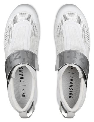 Zapatillas de triatlón Fizik Hydra Aeroweave carbonoBlanco/Plata