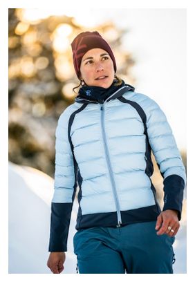 Women's down jacket AYAQ Baltoro Blue Shades Grey/Blue