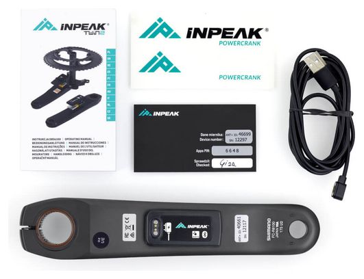 Capteur de puissance INPEAK POWERCRANK-E  Shimano ULTEGRA R8100