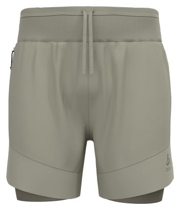 Short 2-En-1 Odlo X-Alp Trail 6'' Gris