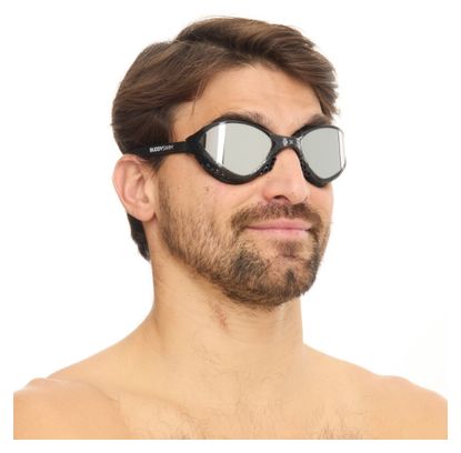 Lunettes de natation BuddySwim OzeanX Noir/Silver Mirror