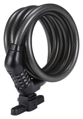 Antivol BBB CodeGuard Cable 15x1800mm (Avec Support) Noir