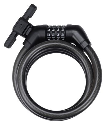 Antivol BBB CodeGuard Cable 15x1800mm (Avec Support) Noir