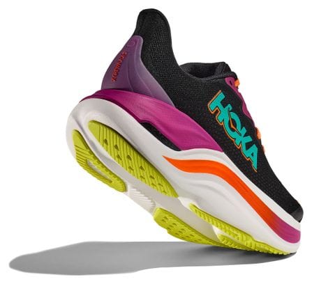 Hoka Skyward X Running-Schuhe Schwarz/Pink/Orange Damen