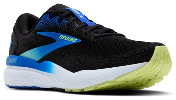 Chaussures Running Brooks Ghost 16 Noir/Bleu/Jaune Homme
