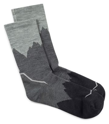 Chaussettes Buff Merino Lightweight Crew LWC3 Noir 