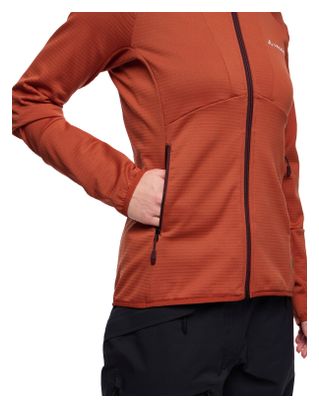 Vaude Monviso Chaqueta polar para mujer Rojo