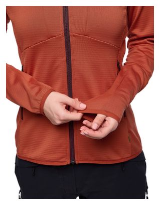Vaude Monviso Chaqueta polar para mujer Rojo
