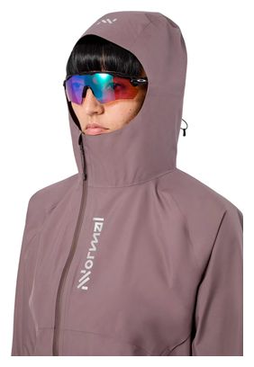 Chaqueta impermeable NNormal Trail Rain violeta para mujer