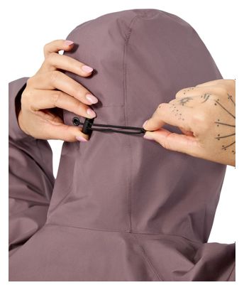 Chaqueta impermeable NNormal Trail Rain violeta para mujer