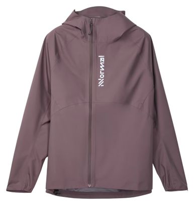 Chaqueta impermeable NNormal Trail Rain violeta para mujer