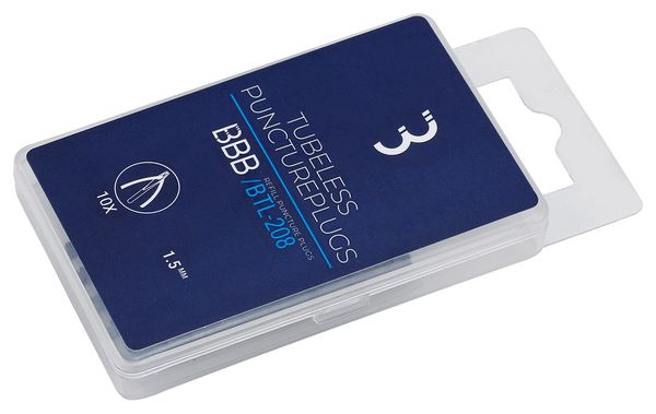 Mêche BBB PuncturePlugs pour Tubeless 1.5mm (x10pcs)