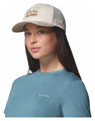 Columbia Beige Mesh Snapback Cap