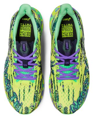 Chaussures de Running Asics Noosa Tri 14 Jaune Vert Femme