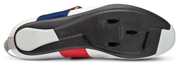 Fizik Hydra Aeroweave Carbon Triatlon Schoenen Wit/Blauw/Rood 41